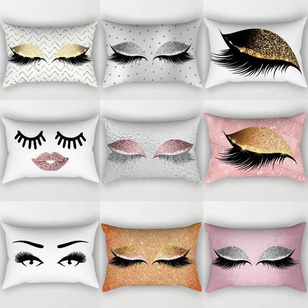 

pillow case eyelash polyester cotton linen sofa throw cover home decor