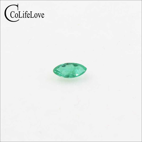 

2 mm * 4 mm natural si grade emerald loose gemstone marquise cut real emerald loose gemstone for jewelry diy h1015, Black
