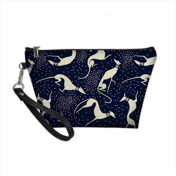 

women cosmetic dot greyhound bag dog fashion ladies makeup pouch travel make up bags neceser toiletry organizer case clutch
