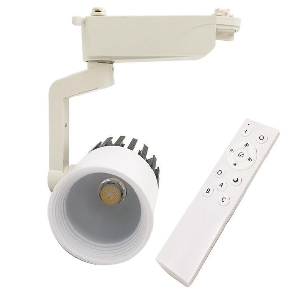

track light dimmable cob 20w ceiling rail lights spotlight with wireless remote control for fixed shoes shops stores