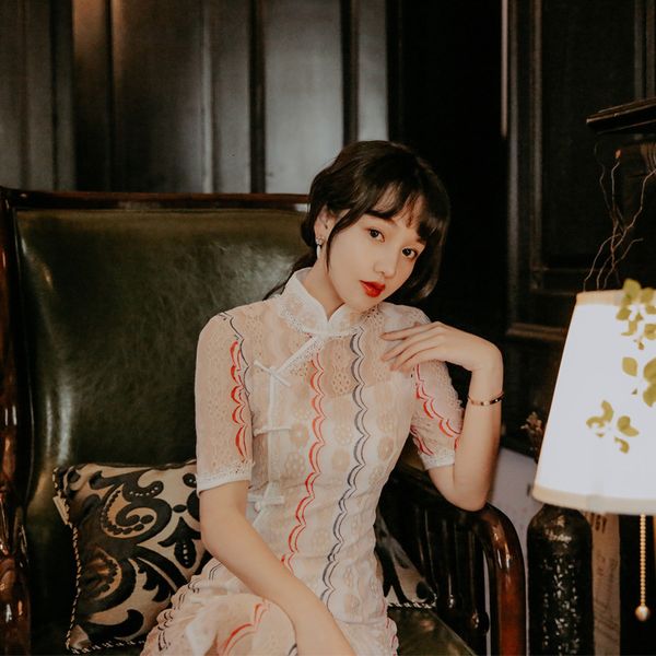 

luxury casual dresses victorian french minority improved chine style cheongsam drs fairy, Black;gray