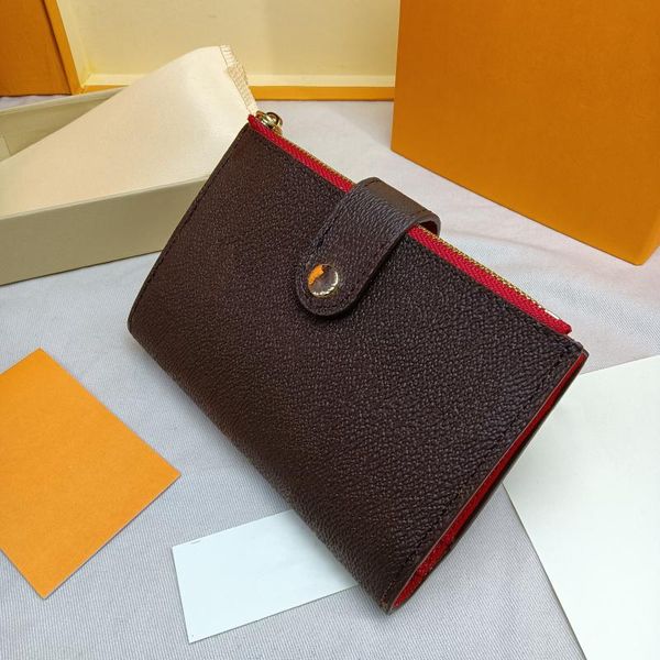 

wallets design buttons women's wallet holder business fold bus credit id card genuine leather, Red;black