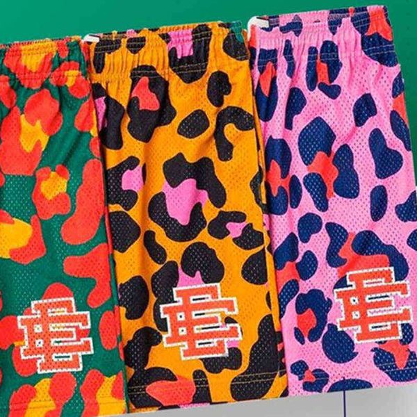 

eric emanuel ee basic short men's fitness shorts newyork city skyline beach basketball training street trend sweatpants mesh breathable, White;black