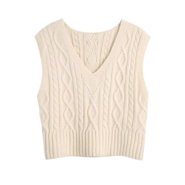 

women's vests blsqr solid pullover vest women v-neck elegant fashion sweater female sleeveless casual crop lady 2021, Black;white