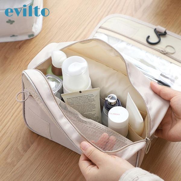 

storage bags portable women makeup travel cosmetic bag organizer foldable waterproof make up hanging bathroom wash