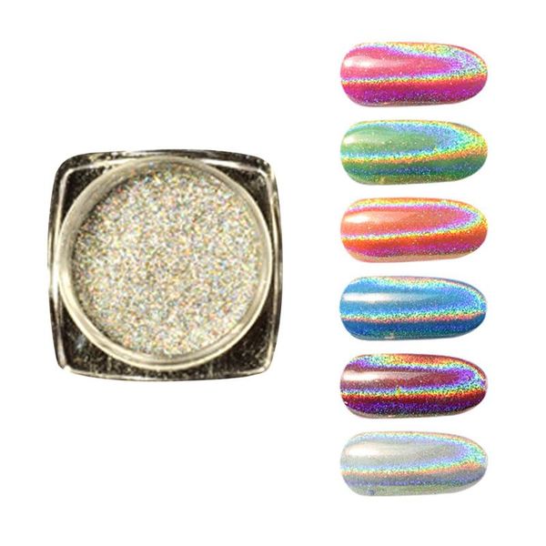 

nail glitter use colorful shiny powder electroplated decor, Silver;gold