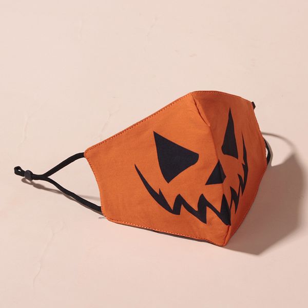 

facial halloween mask cotton cloth ear hanging dustproof printed