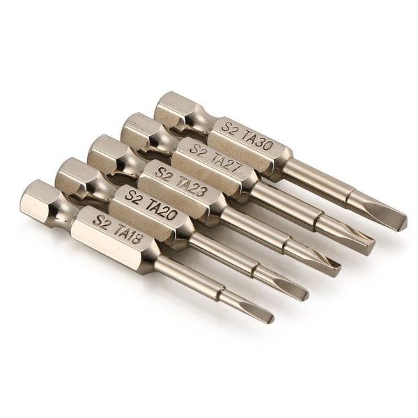 

s2 steel magnetic triangle head screwdriver bits 50mm 1/4 hex shank nozzle pneumatic electric hand tools