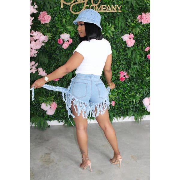 

chocomist bottom casual tassels design denim shorts s3778 women's, White;black