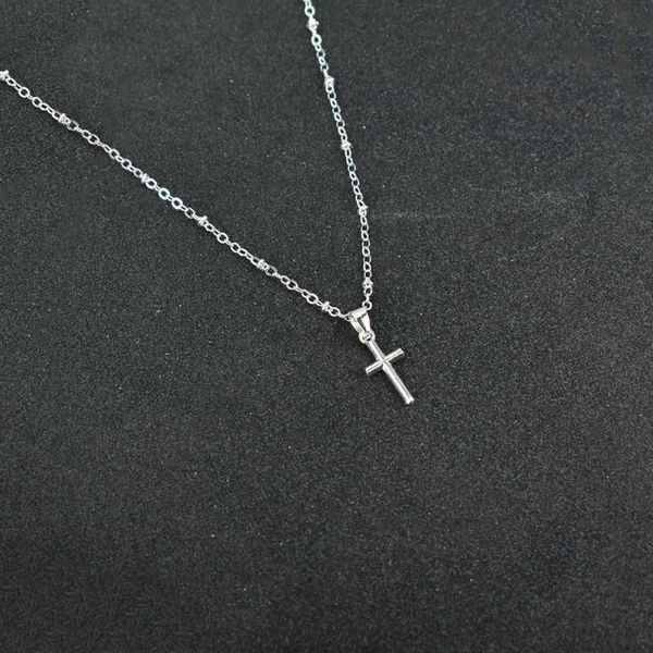 

chokers minimalist cross moon pendant necklace women bohemian metal jewelry silver color chain choker female party gift bijoux collares, Golden;silver