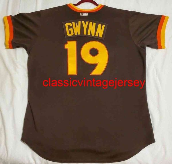 Homens homens crianças Tony Gwynn Jersey tbtc raro bordado nova camisa de beisebol