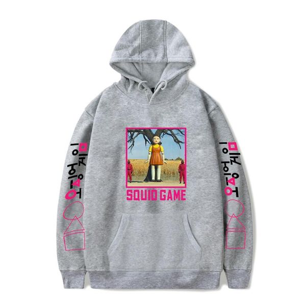 

men's hoodies & sweatshirts women's korean game hoodie squid streetwear hip hop harajuku black autumn