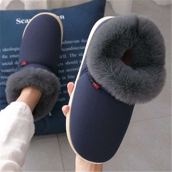 

winter women's cozy fur memory foam slippers non-slip shoes house indoor outdoor warm mute plus cashmere thick bottom, Black