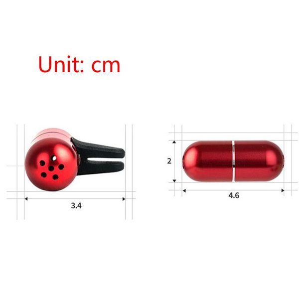 

car air freshener alloy perfume clip scent smell diffuser solid fragrance