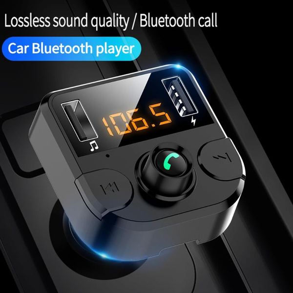 

transmitter bluetooth 5.0 aux audio car mp3 player radio modulator usb charger handswireless adapter accessories & mp4 players