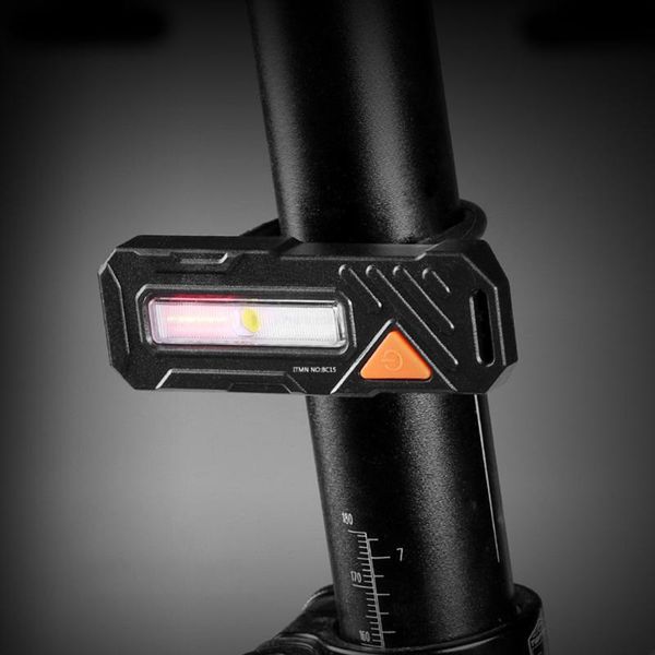 

bike lights tail light usb rechargeable bicycle taillight cycling rear water resistant led backpack lamp safety warning