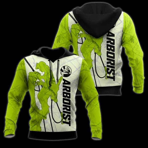 

men's hoodies & sweatshirts 3d print est arborist art unique harajuku streetwear funny casual pullover hoodies/sweatshirt/zip style, Black