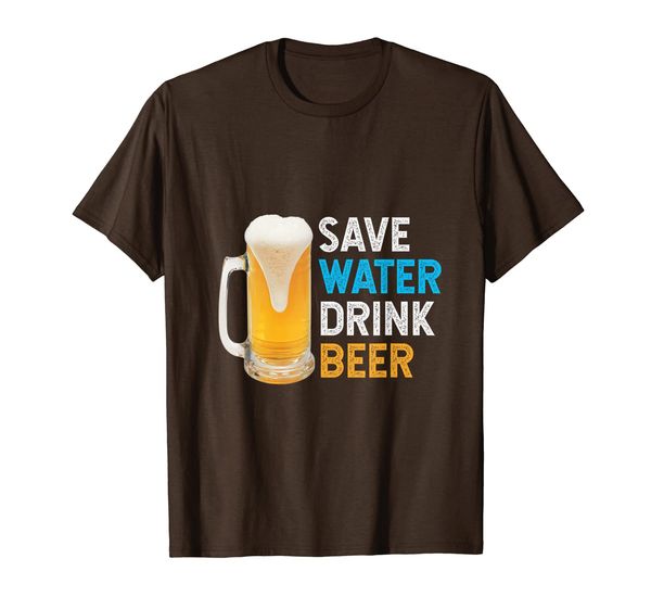 

save water drink beer funny drinking humor gift t-shirt, White;black