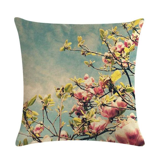 

pillow case 45*45cm field small flowers vintage home cotton linen waist throw print cover 6 styles fashion decorati pillowcase