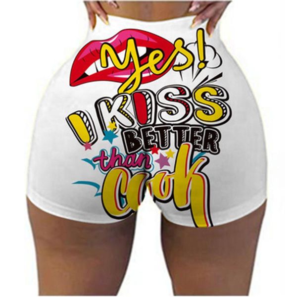 

womens skinny shorts fashion trend high waist casual sports short pants clothing designer female summer hiphop skateboard yoga shorts, White;black