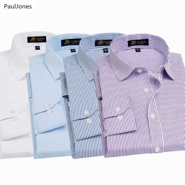 

autumn quality long sleeve men dress shirts cotton white black classic social business shirt male china blouse pauljones