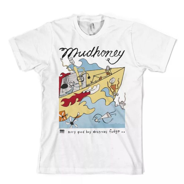 

mudhoney every good boy deserves fudge t-shirt new retired design oop, White;black