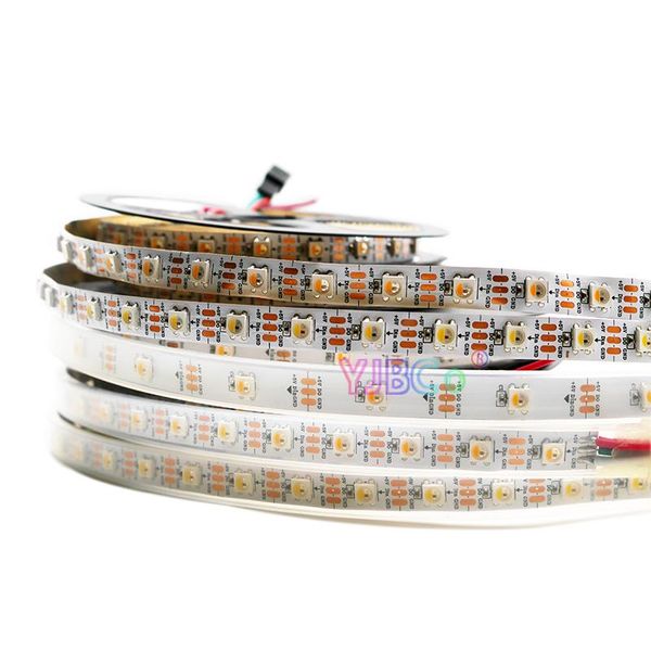 

strips 1m/4m/5m dc5v sk6812 4 in 1 pixles led strip rgbnw rgbcw rgbww30/60/144 leds/m individual addressable ip30/ip67 similar ws2812b