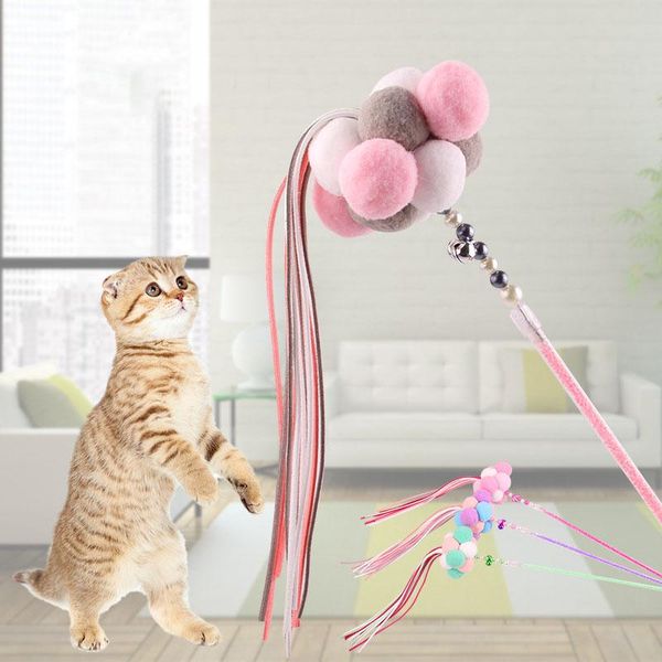 

cat toys kitty plush toy senior pet interactive stick funny supplies
