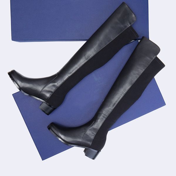 

designer women combat boots 15sw luxury knight martin roman boot woman casual shoes 100% leather elastic fabric joint fashion cow muscle sol, Black