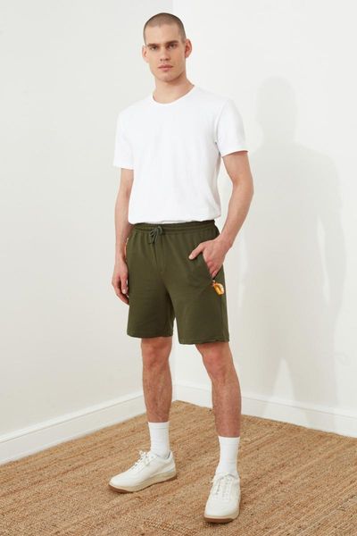 

men's shorts trendyol men 's regular fit & bermuda tmnss21sr0259, White;black