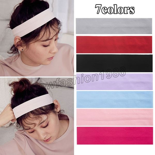 Foulard assorbente del sudore Accessori per capelli Antiscivolo Sport Fascia antitraspirante Fascia sottile per corsa fitness Bandane yoga Turbante Trucco Copricapo