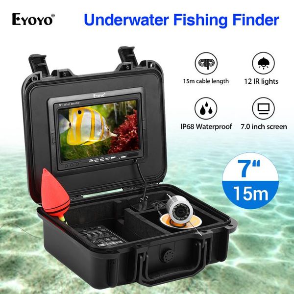 

eyoyo original 7 inch 15m ip68 infrared light underwater fishing camera 720p for fish finder