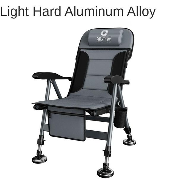 

camp furniture fishing chair folding multi-functional european style all-terrain portable reclining stool seat