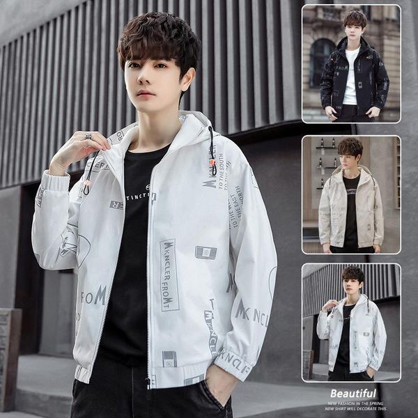 

men's jackets jacket men 2021 handsome loose spring and autumn, Black;brown