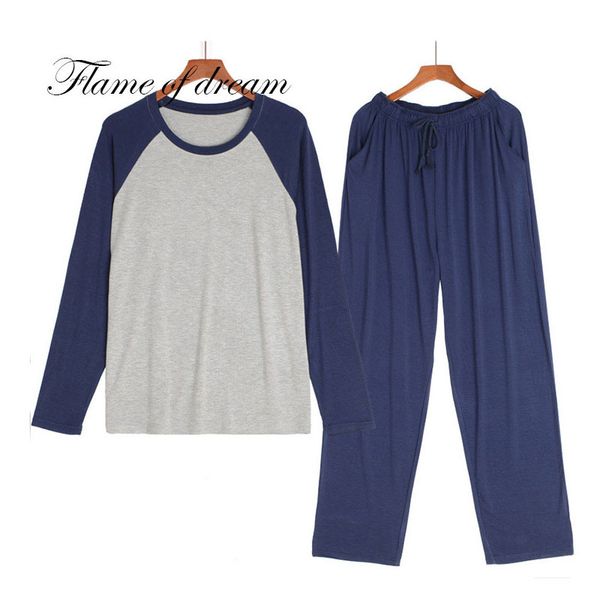 

men's sleepwear modal material man pajamas sets men pyjama set pijama de hombre 1135 for tocq, Black;brown