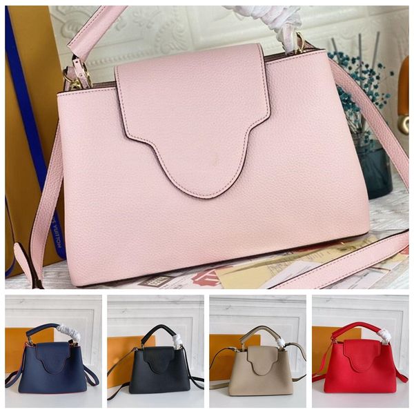 

women handbag fashion genuine leather crossbody bag hardware magnetic hasp detchable shoulder strap lady elegant totes