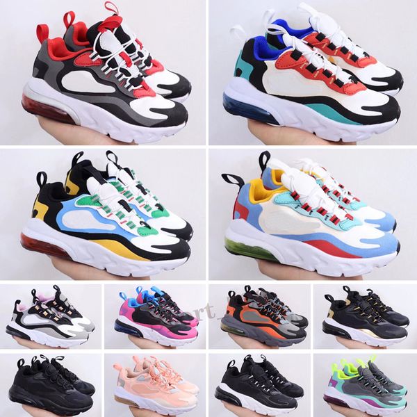 

infant kids walking shoes react bauhaus phantom red gold big small children athletic sneakers boys girls casual sports 28-35, Black