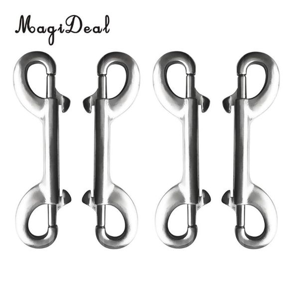 

pool & accessories magideal est 4 pieces 10cm scuba diving dual end bolt clip 316 stainless steel double ended snap