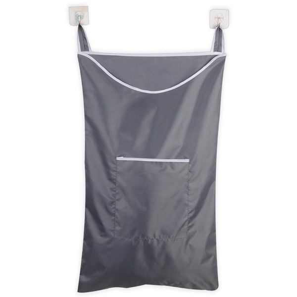 

laundry bags space saving hanging hamper bag with door hooks(grey)