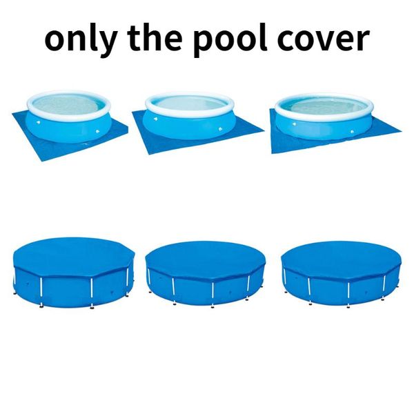 

pool & accessories ground cloth swimming cover pvc dustproof floor mat square/round lid for frame pools