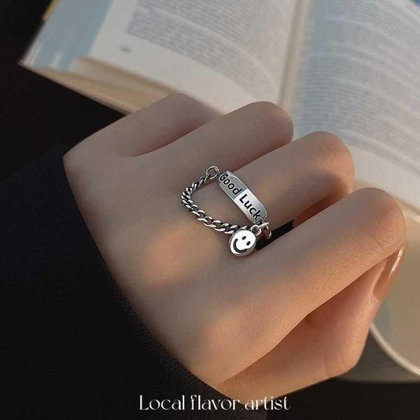 

wedding rings korean version super cool goodlucky ring female fashion personality niche design, Slivery;golden
