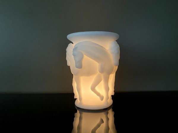 

talya art design, large decorative horse figured, lantern candle. candles