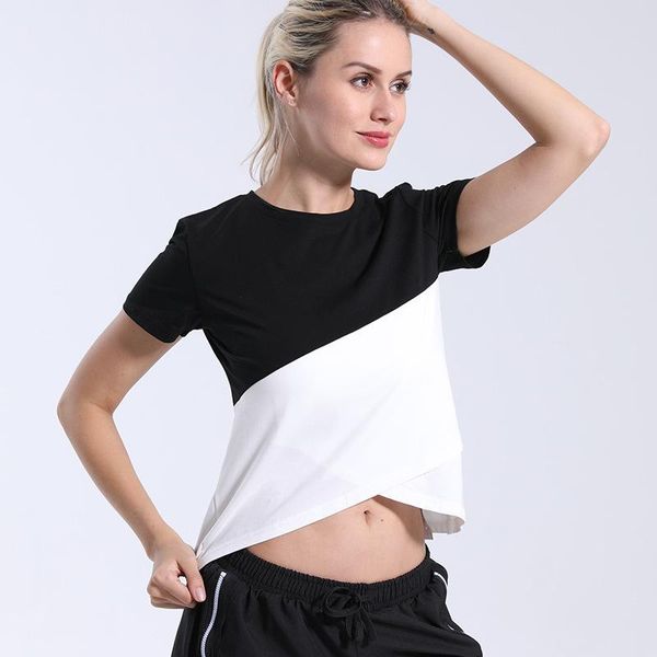 

women's t-shirt mrmt 2021 brand t shirt loose slim stretch for female clothing short sleeve splice, White