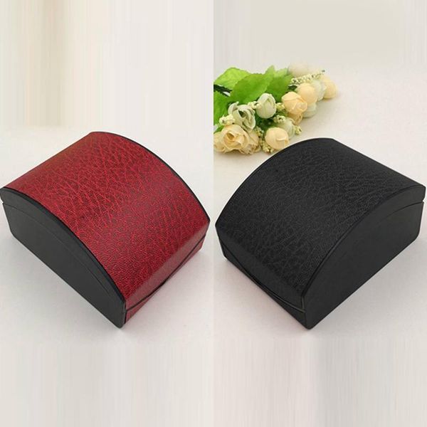 

watch boxes & cases packaging box arched bow plastic spring, Black;blue