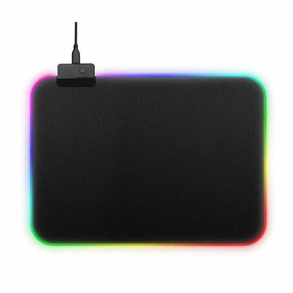 

mouse pads & wrist rests luminous rubber symphony rgb durable pad adjustment cool and soft illusion lighting gaming