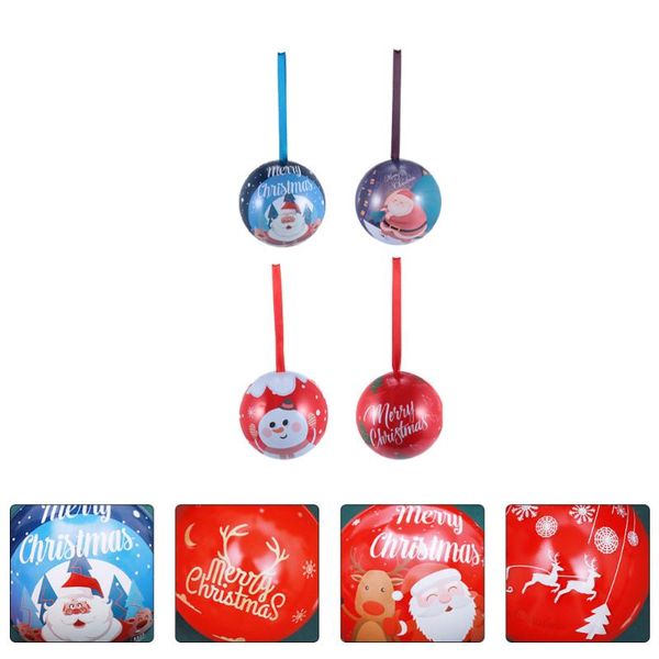 

party decoration 4pcs children's sweets gift box christmas iron candy tree pendant