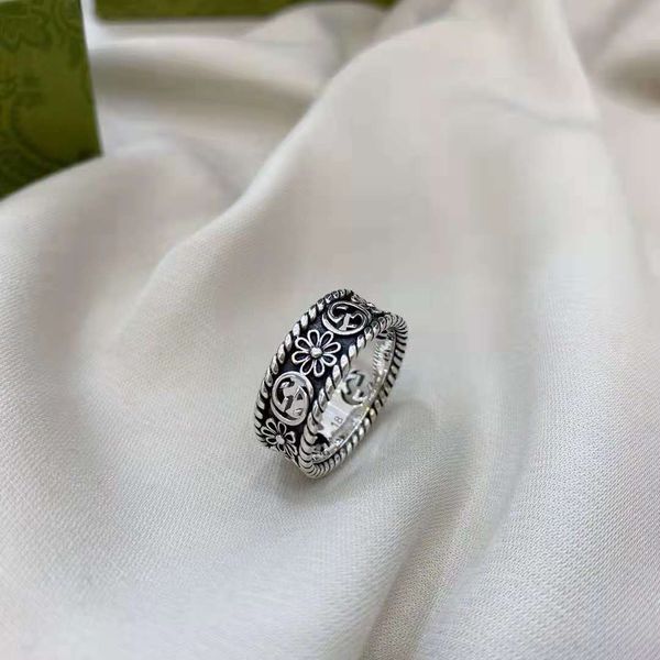 

design jewelry daisy s925 sterling silver fashion thai silver ring ins cold wind valentine's day gift