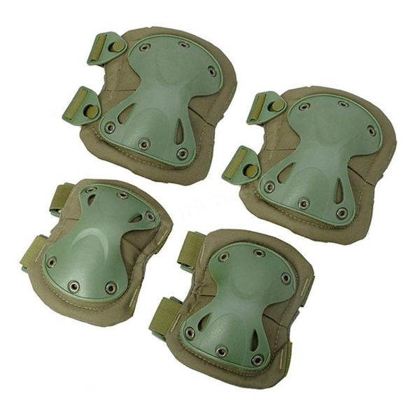 

elbow & knee pads military tactical protective pad and kneeling protector gear sports hunting skate scooter kneepads, Black;gray