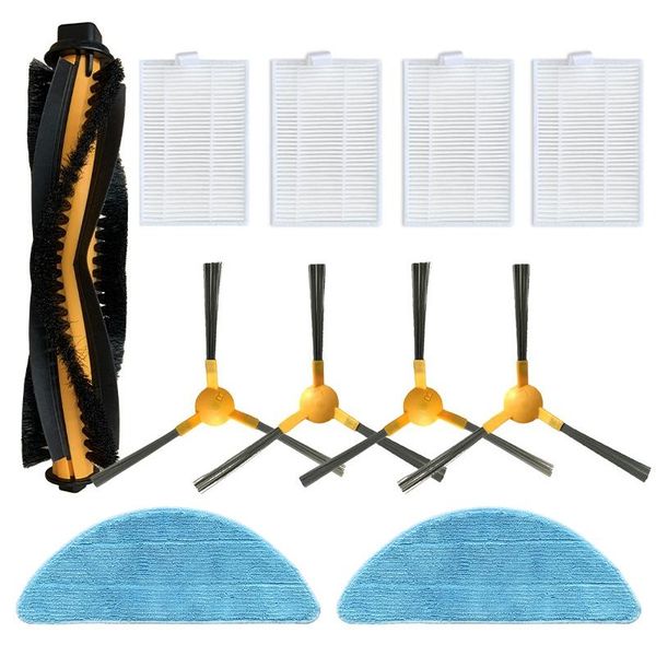 

vacuum cleaners 11pcs parts accessories for moosoo rt30 rt40 rt50 main brush hepa filter side kits accessory set