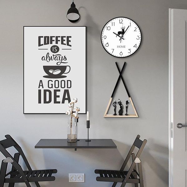 

wall clocks round glass clock silent modern design restaurant simple single face zegary scienne household products ef50wc